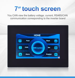 TDT Hogar Almacenamiento de energía Bms Accesorios 7 pulgadas Pantalla LCD Vistas Voltaje Corriente Temperatura SOC - Product Image 2