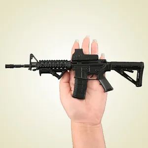 מציאותי רובה אקדח AR15 Coyote מתכת צעצוע רובים מתכת אקדח דגם קישוט נשק צעצוע מודל הרכבה פירוק למבוגרים