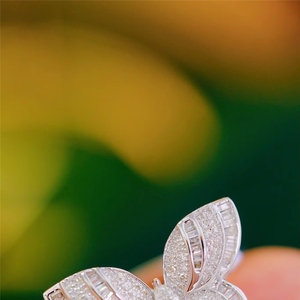 Anillo de Compromiso y Boda Xinfly Love Lady, Joyería Fina de Moda, Oro Sólido de 18K, Diseño de Ojo de Caballo de 0.55ct - Product Image 6