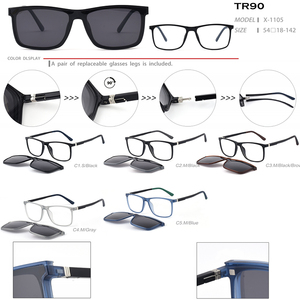 Gafas de sol magnéticas TR90 para hombre y mujer, lentes de sol con Clip, con logotipo personalizado, fabricante, novedad de <span class=keywords><strong>2023</strong></span> - Product Image 4