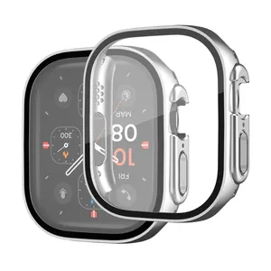 Vidrio + cubierta para <span class=keywords><strong>Apple</strong></span> <span class=keywords><strong>Watch</strong></span> <span class=keywords><strong>Ultra</strong></span> Case 49mm parachoques templado Protector <span class=keywords><strong>de</strong></span> pantalla pulsera para iWatch Band Accesorios - Product Image 4