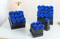 Saint Valentin Cadeau de Noël Éternelle Câlin Seau Éternelle Rose Fleur Séchée Naturelle Vraie Fleur Rouge Haute Qualité Rose Cadeau