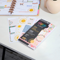 Papier décoratif imprimé sur mesure pour scrapbooking, autocollants pour journal, accessoires pour agenda, feuilles d'autocollants pour calendrier pour le Happy Planner