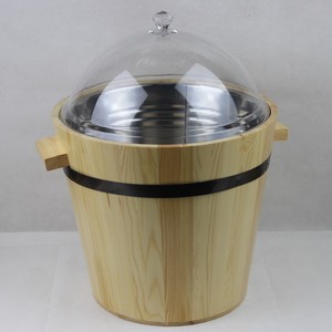 Cubo de Madera Redondo con Diseño Rectangular para Almacenamiento, Venta al Por Mayor - Product Image 3