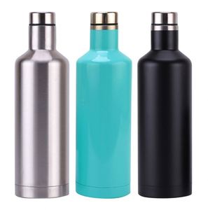 Gourde sportive isotherme en acier inoxydable, anti-fuite, double paroi, forme bière, style promotionnel - Product Image 2