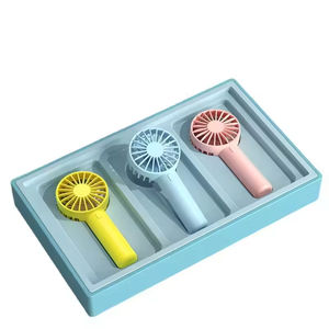 Ventilador de Mano Portátil, Personal, de Bolsillo, Funciona con Batería, Regalo de Verano para Viajes al Aire Libre en Auto o Autocaravana, Pequeño Ventilador de Mano de Plástico - Product Image 2