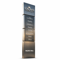 Panneau publicitaire LED rectangulaire extérieur personnalisé, haute luminosité 5000 lumens, protection IP65, cadre en alliage d'aluminium pour logo de marque