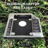 Carcasa Universal de Plástico y Aluminio para Disco Duro SATA 3.0 de 9.5mm, Adaptador de 2.5\" para SSD, CD, DVD a HDD, Carcasa para CD-ROM ODD Optibay