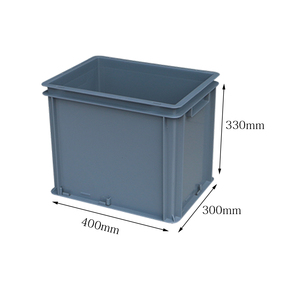 EU4333 Hot Sales Heavy-duty Plastic Stackable Moving <strong>Crates</strong> Wholesale Plastic Storage Box Turnover Box For Storage And Transport
