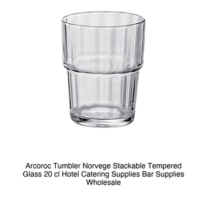 Verre à pied empilable Arcoroc Norvege en verre trempé 20 cl – Fournitures hôtelières et de restauration, articles de bar, vente en gros - Product Image 2