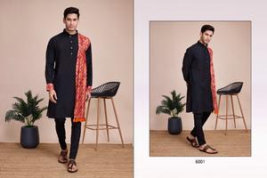 Kurta Dupatta pour hommes du festival avec pyjama Kurta au design fantaisie pour hommes le plus vendu à un prix abordable - Product Image 2
