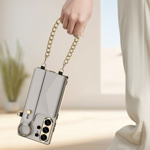 Étui de protection pour téléphone avec dragonne et porte-cartes, compatible avec Samsung S26ultra - Product Image 1
