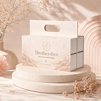 Brothersbox Odm - Caja de Regalo de Navidad con Asa de Diseño Nuevo, Reciclable, Plegable, Calendario de Adviento de 12/24 Días con Cajones