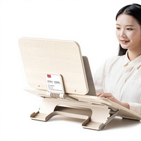 Support de tablette en bois à double couche, support de lecture et d'écriture réglable et pliable pour bureau et étude YD-20