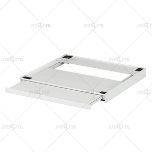Kit di impilamento per lavanderia in metallo per mobili in acciaio con cassetto di stoccaggio per lavasciuga scaffali di stoccaggio - Product Image 1