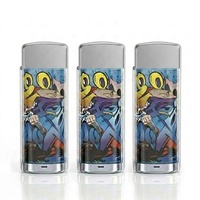 Briquet jetable en métal rechargeable par USB, coupe-vent, format poche, stock de 30 000 pièces, entrepôt Europe