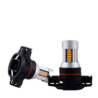 Feux antibrouillard Xenon White 2504 PSX24W, éclairage tout-terrain, ampoule LED automobile sans ventilateur 12776, feu de jour LED PG20/7, puces 4014