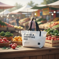 Vente en gros de sacs à provisions tissés en PP réutilisables laminés avec logo personnalisé sac tissé promotionnel avec logo personnalisé