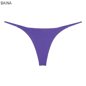Mutande a vita bassa con Logo personalizzato colore della pelle G stringhe da <span class=keywords><strong>ragazza</strong></span> mutandine da donna <span class=keywords><strong>in</strong></span> cotone senza cuciture - Product Image 3