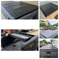 Longwyll Couverture coulissante à trois volets de haute qualité Couverture de tonneau coulissante pour NISSAN Navara Pro4x