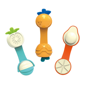 JY Fruit Lot de 3 hochets de dentition pour bébé, jouets à mordre sûrs, à agiter et à saisir, jouet sensoriel apaisant pour tout-petits - Product Image 2