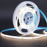 Bande LED COB DC12V 24V 3mm 5mm 8mm 10mm de largeur 10W/M 3000K 4000K 6500K Ra90 IP20 pour éclairage LED intérieur