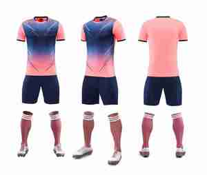 Kaos Sepak Bola Berkualitas Tinggi Bahan Bernapas Musim Baru Logo Kustom Cetak Transfer Panas 100% Poliester Jersey Latihan Otomatis - Product Image 3