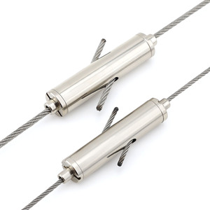 Pince à câble en aluminium réglable 2 voies OEM pour systèmes de suspension de luminaires et présentoirs suspendus au plafond - Product Image 2