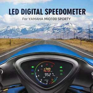 Mio Nụ cười <span class=keywords><strong>EGO</strong></span> V1 xe máy kỹ thuật số Đồng hồ tốc độ & tachometer NEW Nhựa Bảng điều khiển gắn kết 1 năm bảo hành - Product Image 4