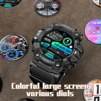 Reloj Inteligente Deportivo LC21 para Hombre con Pantalla TFT, Resistente al Agua IP68, Linterna con Zoom, Brújula, Multifuncional, Llamadas Bluetooth