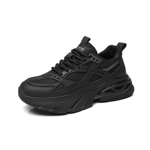 Empire Pipe - Zapatillas deportivas para hombre, con cordones, punta redonda, transpirables, de malla negra, estilo deportivo informal - Product Image 5