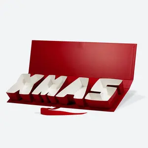 Kotak huruf merah kotak hadiah Natal kotak kemasan makanan
