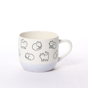 แก้วกาแฟเซรามิคลายลูกแมวน่ารักและลูกสุนัข ขนาดใหญ่ มีหูจับ เหมาะสำหรับเป็นของขวัญในโอกาสต่างๆ - Product Image 2