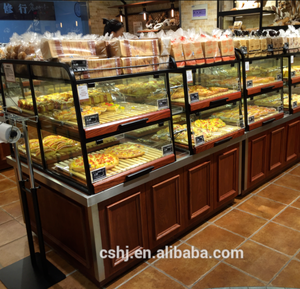 Tủ Trưng Bày Đảo Trung Tâm Quán Cà Phê Tùy Chỉnh Để Trưng Bày Bánh Mì/Bánh Mì - Product Image 1