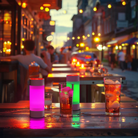 Lampe de restaurant à couleur changeante, éclairage d'ambiance sans fil pour les soirées karaoké et les bars, signal d'appel du serveur, rechargeable