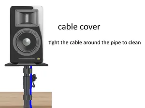 (1 paire = 2 pièces) Support de projecteur universel réglable en hauteur XP-05T-L, support de haut-parleur de bureau avec plateau 0-70 mm avec grande base à pince - Product Image 4