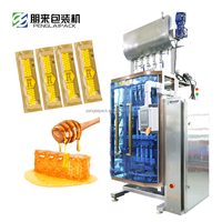 Machine d'emballage automatique de films et sachets pour liquides (aliments, sauces, miel, café) avec étiquetage