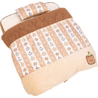 Couverture-lit en peluche pour animaux de compagnie, pour chiens et chats de petite et moyenne taille, coussin amovible, literie confortable pour l'hiver