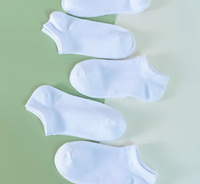Chaussettes d'été fines, sportives, respirantes, 100% coton, séchage rapide