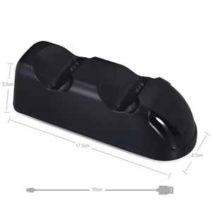 <span class=keywords><strong>PS4</strong></span> ince/Pro oyun denetleyicisi Joystick için LED göstergesi ile çift şarj standı şarj standı istasyonu - Product Image 5