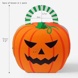 กล่องของขวัญกระดาษขนาดเล็กสำหรับวันฮาโลวีน ใส่ขนมได้ ปรับแต่งได้ตามความต้องการ - Product Image 4