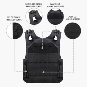 Chaleco tactico ชุดเกราะสีดำ, เสื้อกั๊กยุทธวิธี - Product Image 6