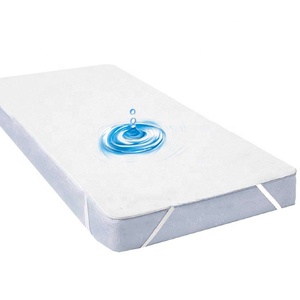 Baby Adult Waterproof Bed <strong>Protector</strong> Cotton Polyester <strong>Mattress</strong> Topper <strong>Rubber</strong> Band Fixation - Product Image 2