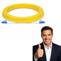 Câble de brassage fibre optique OFNR LC/UPC OS2 9/125 Simplex Duplex DX1550nm PVC LSZH 1m/3ft 2.0mm pour centre de données US LC-LC/LC-SC