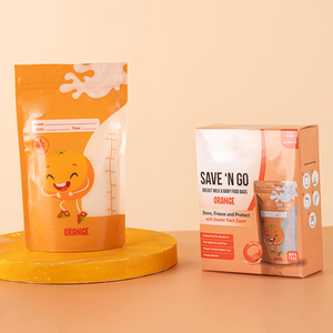 Direto da fábrica 250ml/8oz Biodegradável Sacos De Armazenamento De Leite Materno BPA Free Thick Double Layer Baby Feeding Product - Product Image 1