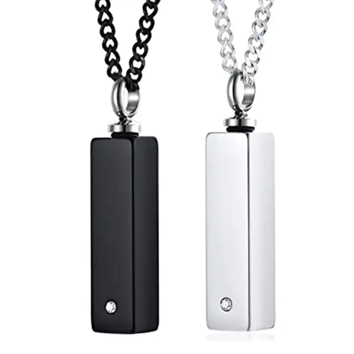 Cylindrical Stainless Steel Cremation Bar Pendant Necklace Mens Perfect  Souvenir For Remembrance Of Your Family/Men/Women From Weikuijewelry, $2.01  | DHgate.Com