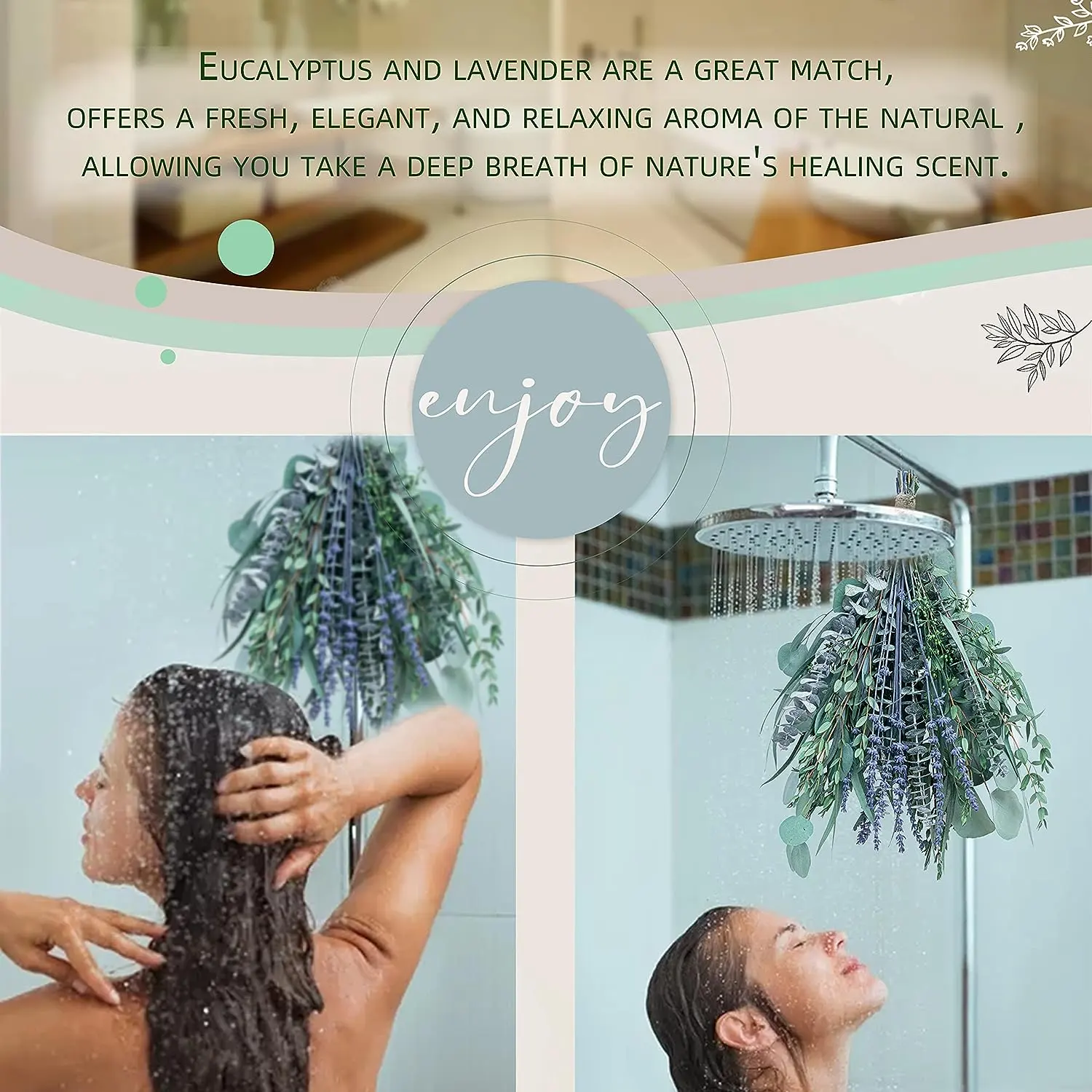 Nouveau produit 100% feuilles d'eucalyptus naturelles verdure séchée 30 pièces tiges de plantes d'eucalyptus conservées pour la douche