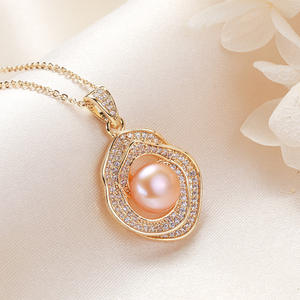 Collar con Colgante de Perla de Agua Dulce de Zhuji Pearl Stall, Productos de Moda en Internet, Joyería para Mujer al por Mayor - Product Image 1