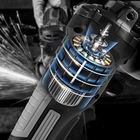 Meuleuse d'angle sans balais de 125MM pour batterie Makita 18V M14 3 vitesses métal bois coupe polissage outil électrique de dérouillage