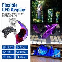 Écran LED d'intérieur P1.25, écran LED flexible, panneau vidéo LED 8K pour église, studio, salle de conférence, couleur pleine